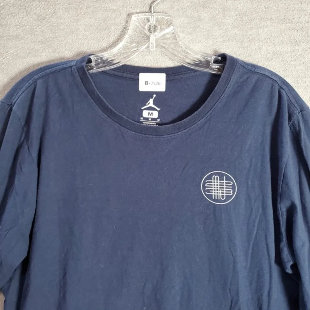 Air Jordan Flight Men Shirt M Blue Logo Jumpman Retro 12‎ CNXN Long Sleeve Tee
